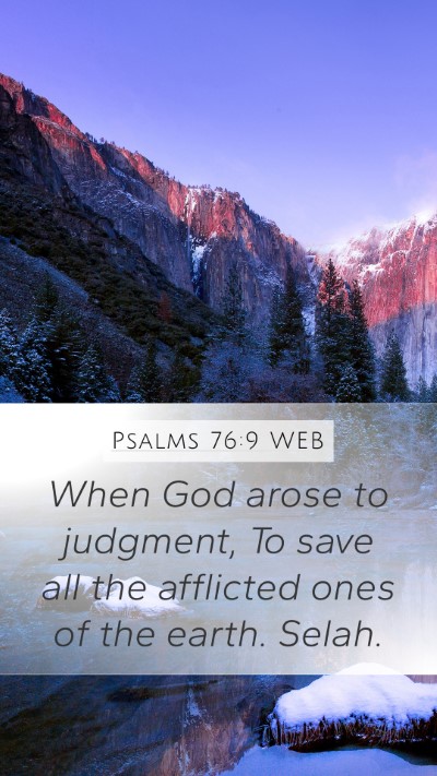 Psalms 76:9 WEB Bible Verse Image