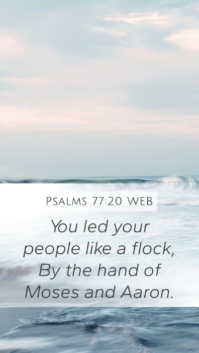 Psalms 77:20 WEB Bible Verse Image
