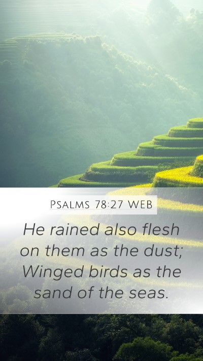 Psalms 78:27 WEB Bible Verse Image