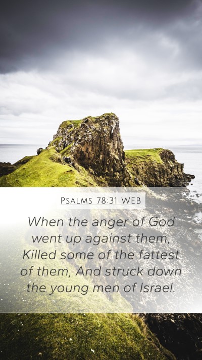 Psalms 78:31 WEB Bible Verse Image