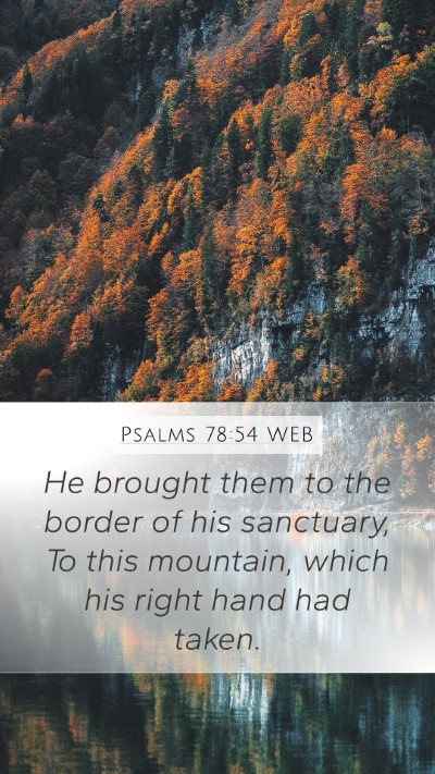 Psalms 78:54 WEB Bible Verse Image