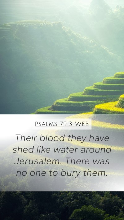 Psalms 79:3 WEB Bible Verse Image
