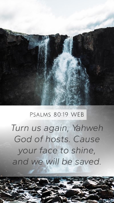 Psalms 80:19 WEB Bible Verse Image