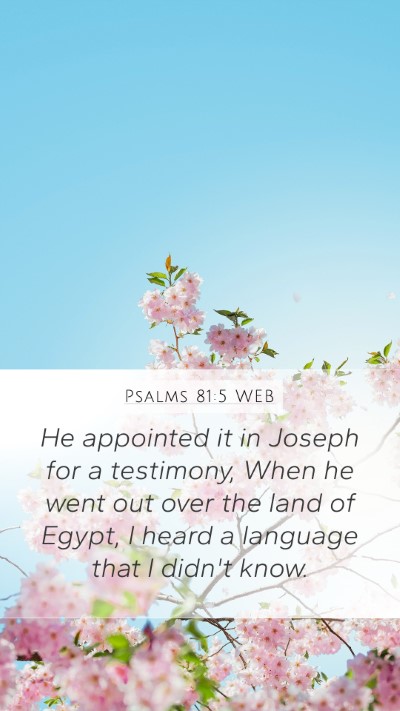 Psalms 81:5 WEB Bible Verse Image