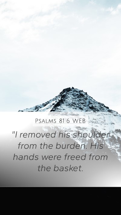Psalms 81:6 WEB Bible Verse Image