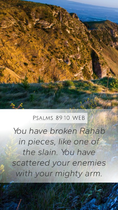 Psalms 89:10 WEB Bible Verse Image