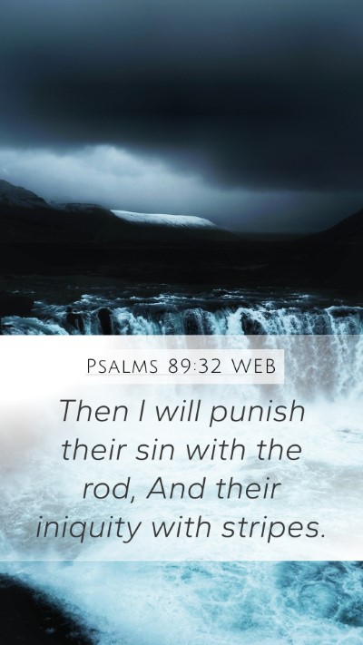 Psalms 89:32 WEB Bible Verse Image