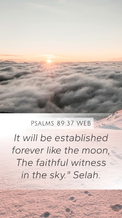 Psalms 89:37 WEB Bible Verse Image