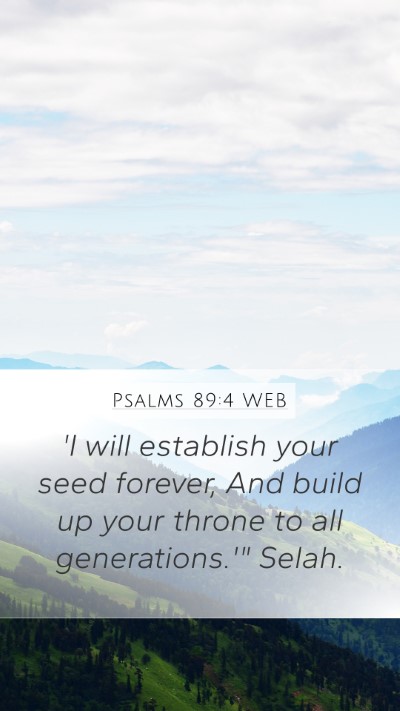 Psalms 89:4 WEB Bible Verse Image
