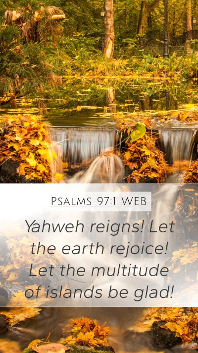 Psalms 97:1 WEB Bible Verse Image