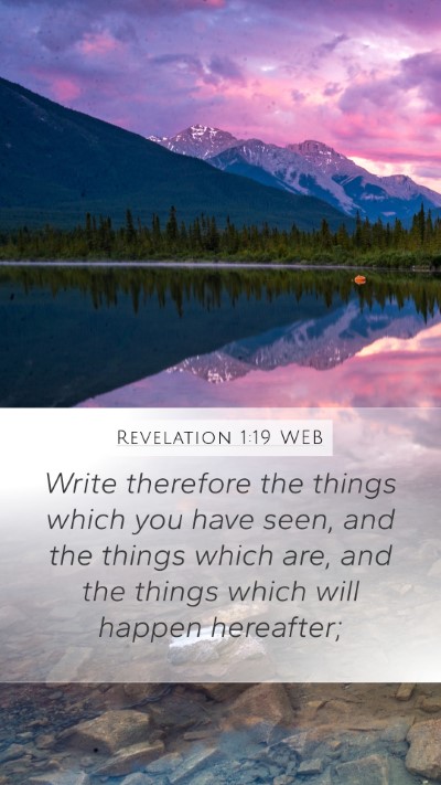 Revelation 1:19 WEB Bible Verse Image