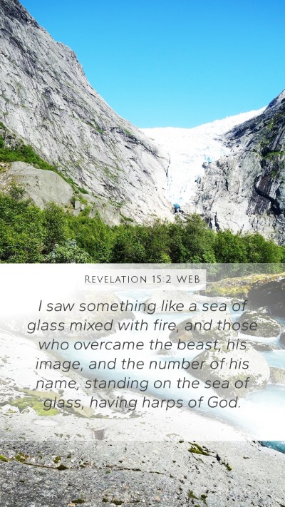 Revelation 15:2 WEB Bible Verse Image