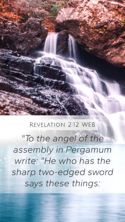 Revelation 2:12 WEB Bible Verse Image