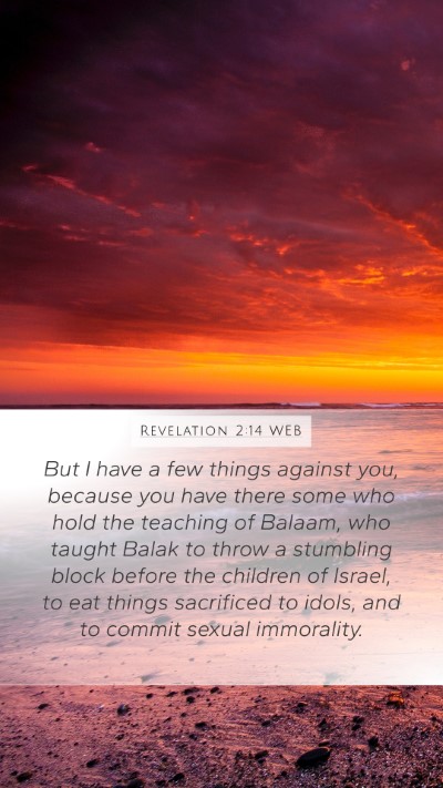 Revelation 2:14 WEB Bible Verse Image
