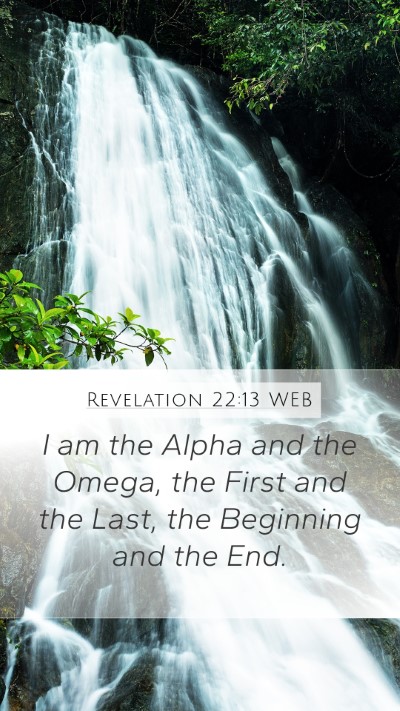 Revelation 22:13 WEB Bible Verse Image