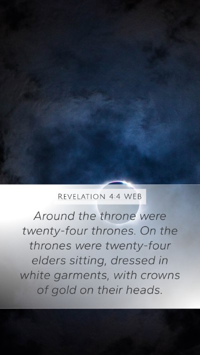 Revelation 4:4 WEB Bible Verse Image