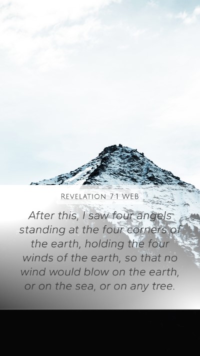 Revelation 7:1 WEB Bible Verse Image