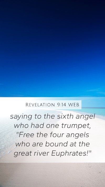 Revelation 9:14 WEB Bible Verse Image