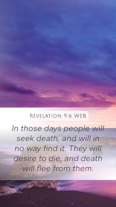 Revelation 9:6 WEB Bible Verse Image