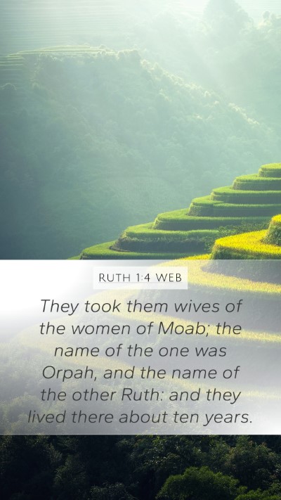 Ruth 1:4 WEB Bible Verse Image
