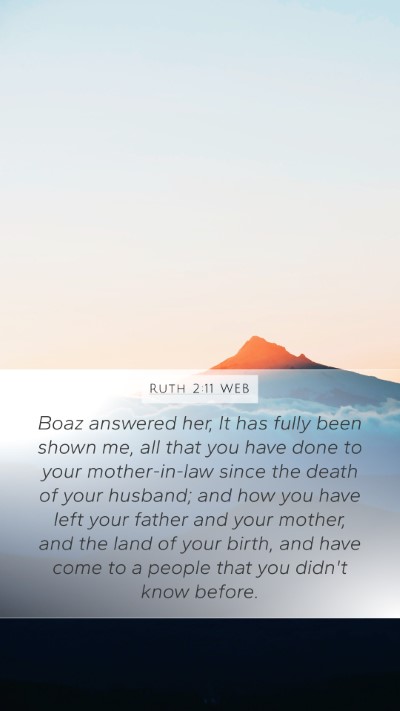 Ruth 2:11 WEB Bible Verse Image