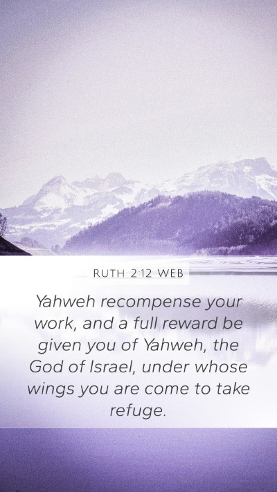 Ruth 2:12 WEB Bible Verse Image