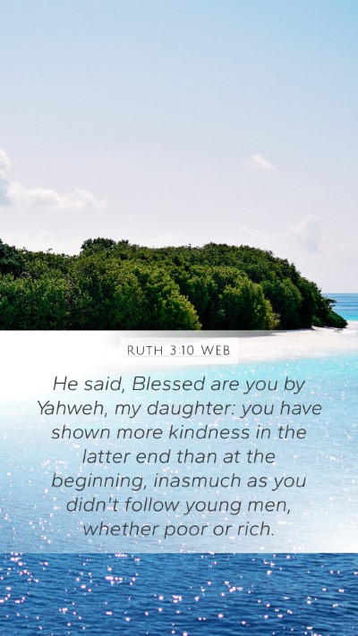Ruth 3:10 WEB Bible Verse Image