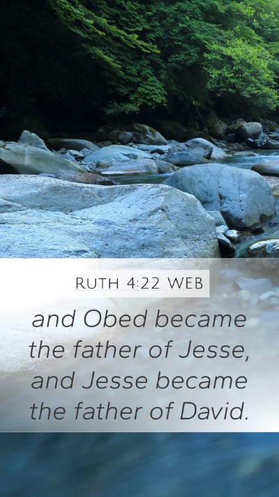 Ruth 4:22 WEB Bible Verse Image