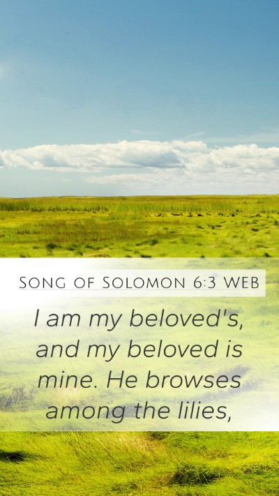Song of Solomon 6:3 WEB Bible Verse Image