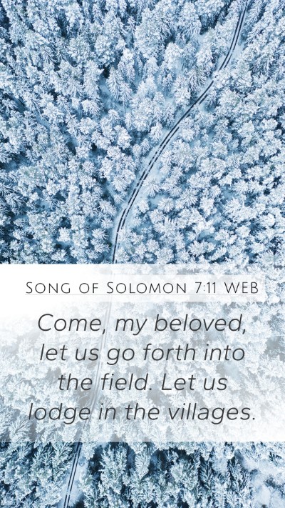 Song of Solomon 7:11 WEB Bible Verse Image
