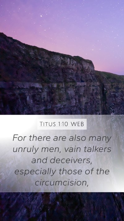 Titus 1:10 WEB Bible Verse Image