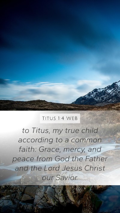 Titus 1:4 WEB Bible Verse Image