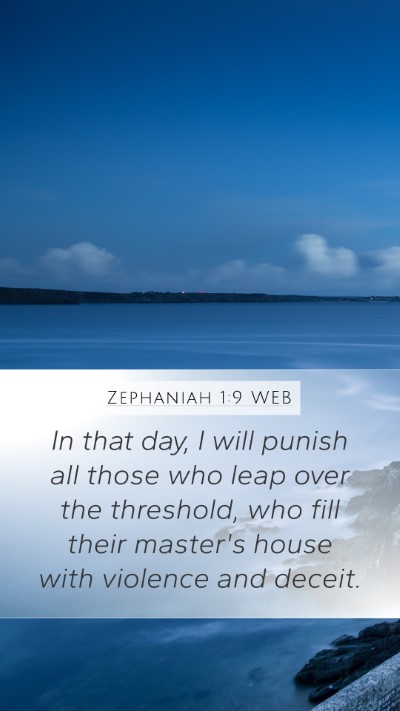 Zephaniah 1:9 WEB Bible Verse Image