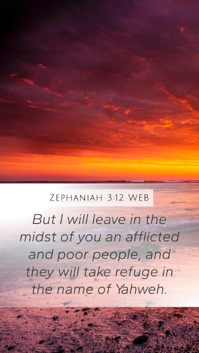 Zephaniah 3:12 WEB Bible Verse Image