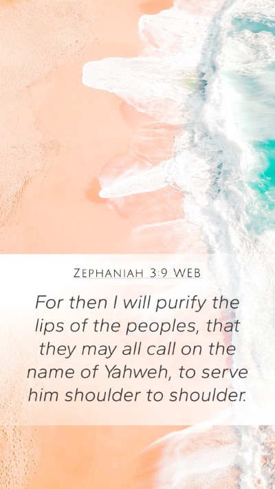 Zephaniah 3:9 WEB Bible Verse Image