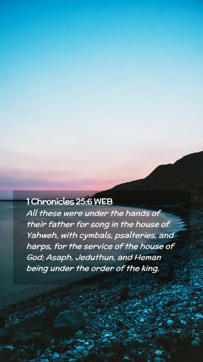 Picture 02 - 1 Chronicles 25:6 WEB Mobile Phone Wallpaper - All these were under the hands of their father - Mobile Bible Verse Wallpaper