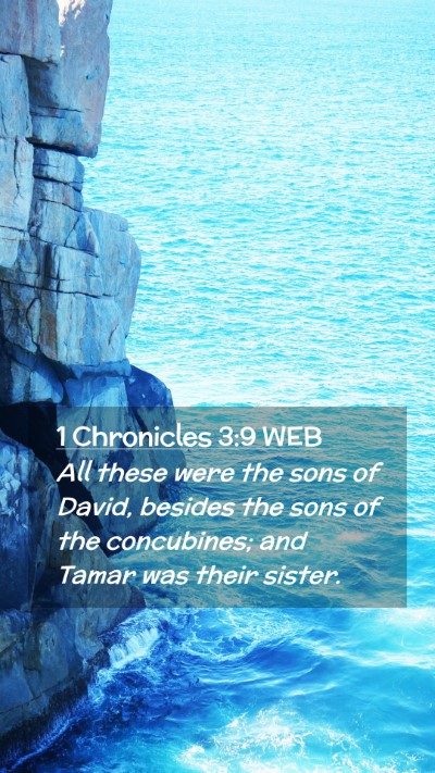Picture 02 - 1 Chronicles 3:9 WEB Mobile Phone Wallpaper - All these were the sons of David, besides the - Mobile Bible Verse Wallpaper
