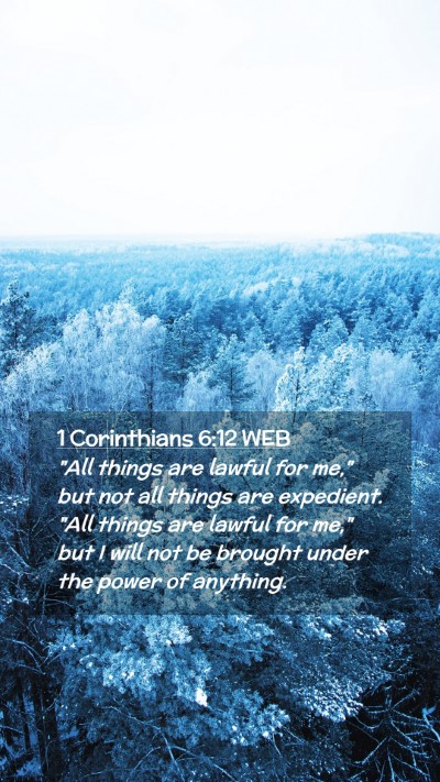 Picture 02 - 1 Corinthians 6:12 WEB Mobile Phone Wallpaper - 