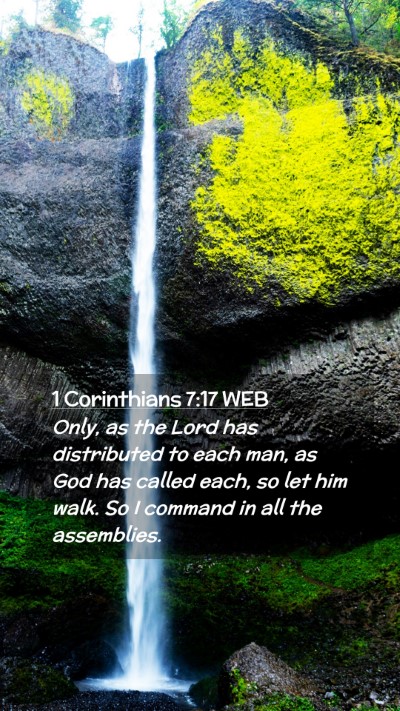 Picture 02 - 1 Corinthians 7:17 WEB Mobile Phone Wallpaper - Only, as the Lord has distributed to each man, as - Mobile Bible Verse Wallpaper