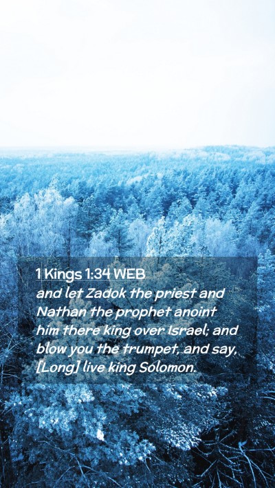 Picture 02 - 1 Kings 1:34 WEB Mobile Phone Wallpaper - and let Zadok the priest and Nathan the prophet - Mobile Bible Verse Wallpaper
