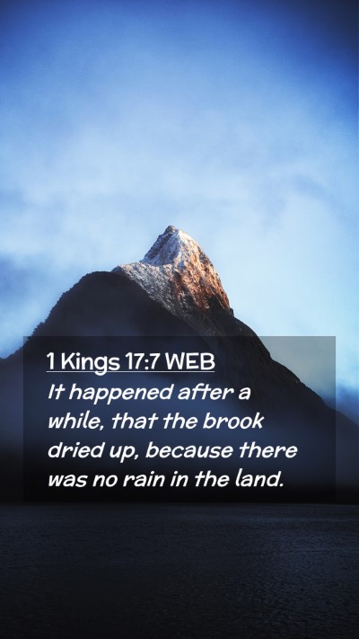 Picture 02 - 1 Kings 17:7 WEB Mobile Phone Wallpaper - It happened after a while, that the brook dried - Mobile Bible Verse Wallpaper