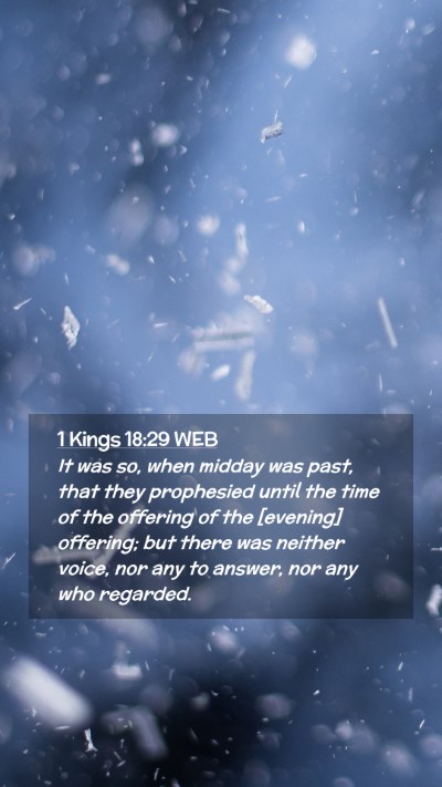 Picture 02 - 1 Kings 18:29 WEB Mobile Phone Wallpaper - It was so, when midday was past, that they - Mobile Bible Verse Wallpaper