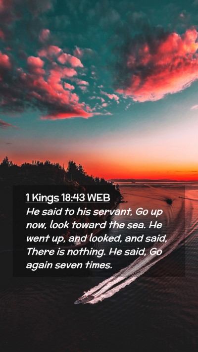 Picture 02 - 1 Kings 18:43 WEB Mobile Phone Wallpaper - He said to his servant, Go up now, look toward - Mobile Bible Verse Wallpaper