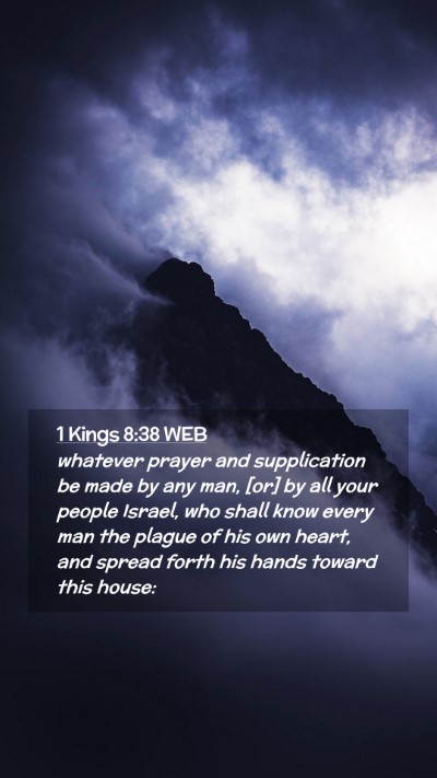 Picture 02 - 1 Kings 8:38 WEB Mobile Phone Wallpaper - whatever prayer and supplication be made by any - Mobile Bible Verse Wallpaper