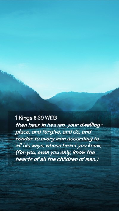 Picture 02 - 1 Kings 8:39 WEB Mobile Phone Wallpaper - then hear in heaven, your dwelling-place, and - Mobile Bible Verse Wallpaper