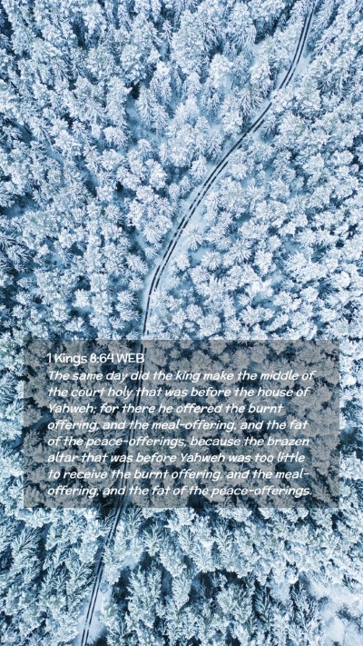 Picture 02 - 1 Kings 8:64 WEB Mobile Phone Wallpaper - The same day did the king make the middle of the - Mobile Bible Verse Wallpaper
