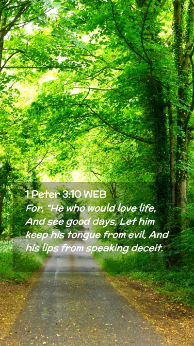 Picture 02 - 1 Peter 3:10 WEB Mobile Phone Wallpaper - For, 