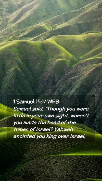 Picture 02 - 1 Samuel 15:17 WEB Mobile Phone Wallpaper - Samuel said, 