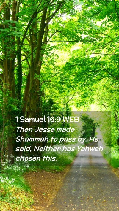 Picture 02 - 1 Samuel 16:9 WEB Mobile Phone Wallpaper - Then Jesse made Shammah to pass by. He said, - Mobile Bible Verse Wallpaper