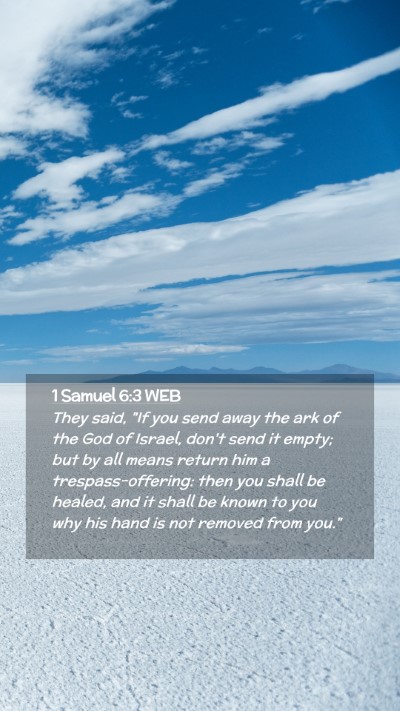 Picture 02 - 1 Samuel 6:3 WEB Mobile Phone Wallpaper - They said, 